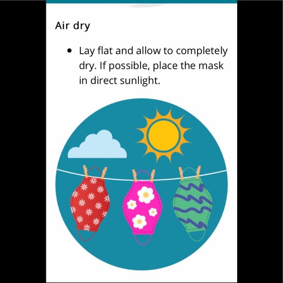 2 Face Masks REVERSIBLE Boho Floral Green & Purple - Picture 4 of 11